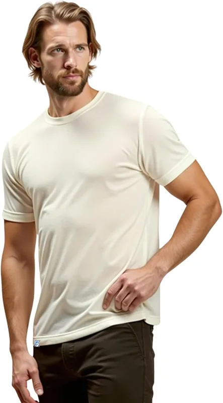 ALPIN LOACKER Camiseta de Manga Corta con Lana Merino - Suave, Secado Rápido y T…