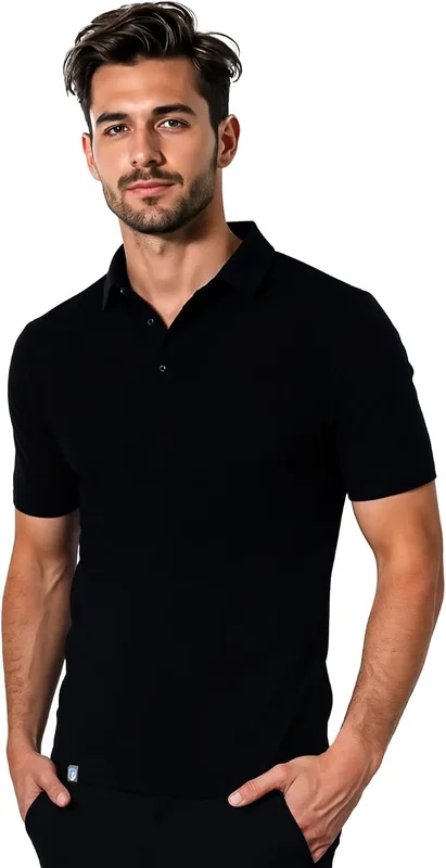 ALPIN LOACKER Camiseta Polo Merino para Hombre, Manga Corta, Camiseta antisudor,…
