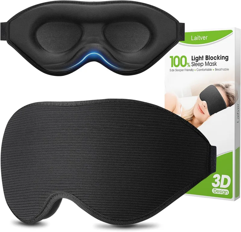 Antifaz para Dormir, Máscara para Dormir 3D con Presión Cero para Mujeres y Homb…