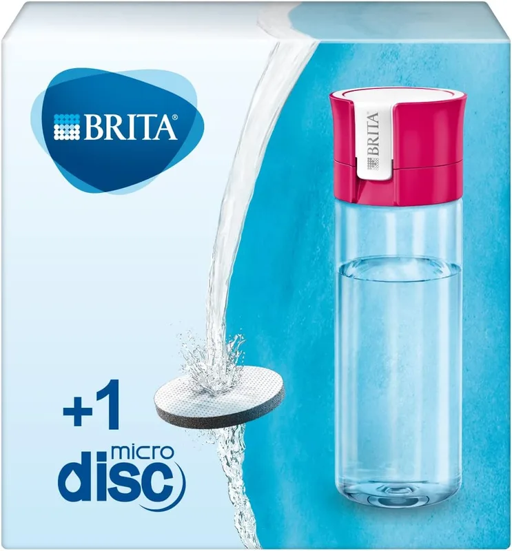 BRITA Botella de filtro de agua, reduce el cloro y las impurezas orgánicas, sin…