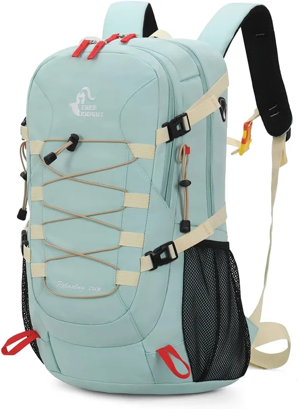 Bseash Mochila de senderismo impermeable ligera de 40L con cubierta de lluvia, m…