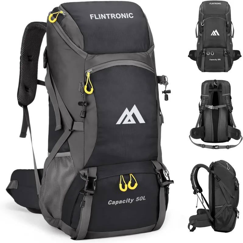 flintronic Mochila Plegable Ultraligera, 50L Mochilas de Senderismo, Mochila de…