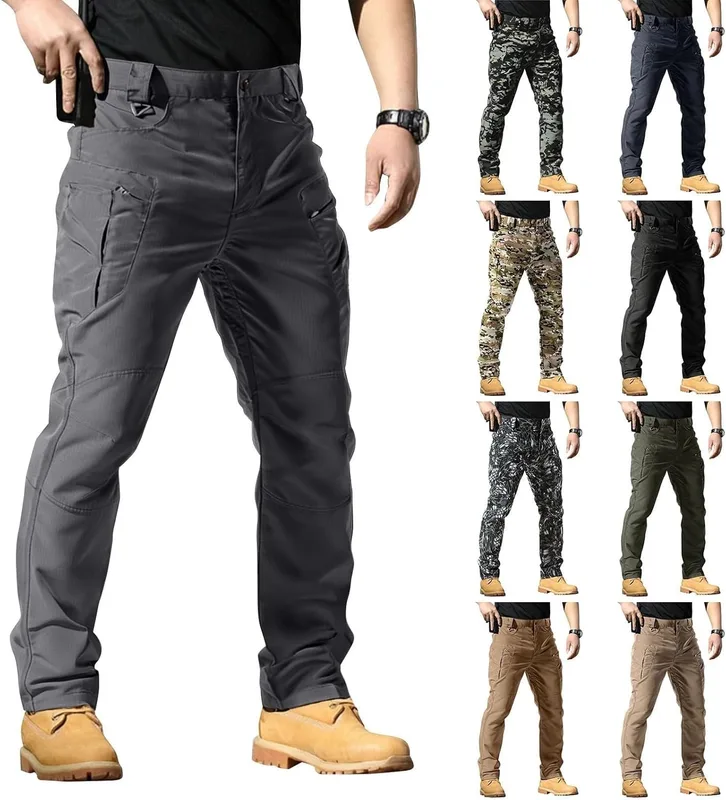 Genérico Pantalones de Trabajo Hombre Elasticos Cargo Pantalon para Trekking Sen…