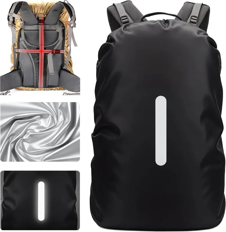 Lammcou Waterproof Backpack Cover, Funda Mochila Impermeable Bolsa, Protector Ll…