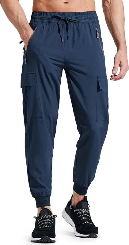 Libin Pantalones de Trekking Hombre Ligero Secado Rápido Senderismo Jogging Pant…