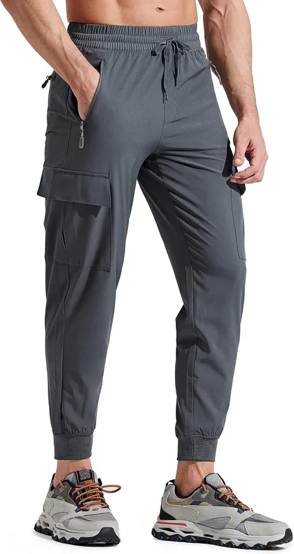 Libin Pantalones de Trekking Hombre Ligero Secado Rápido Senderismo Jogging Pant…