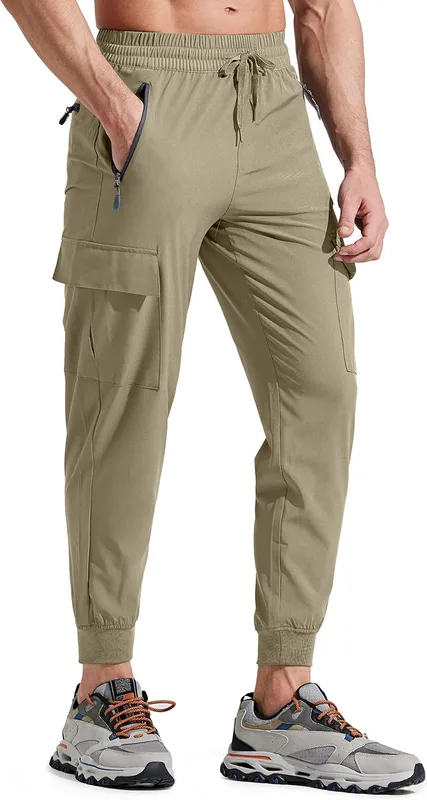 Libin Pantalones de Trekking Hombre Ligero Secado Rápido Senderismo Jogging Pant…