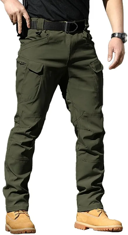 Pantalones de senderismo para hombre, resistentes al agua, pantalones de trekkin…