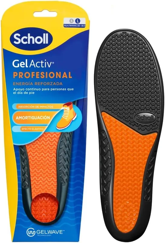 Scholl GelActiv Profesional Plantillas de Gel para Hombre - Botas y Zapatos de T…