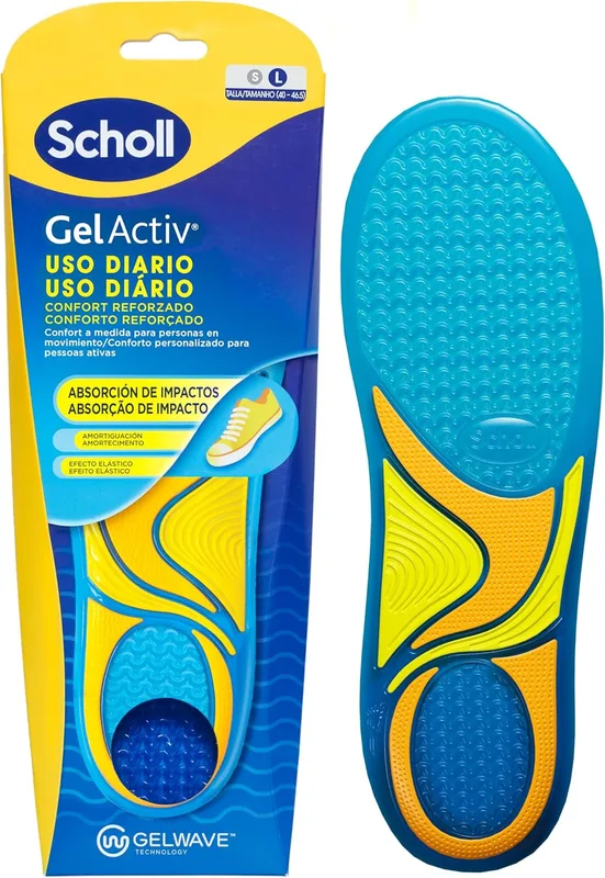 Scholl GelActiv Uso Diario Plantillas de Gel con Memory Foam para Hombre-Antifat…