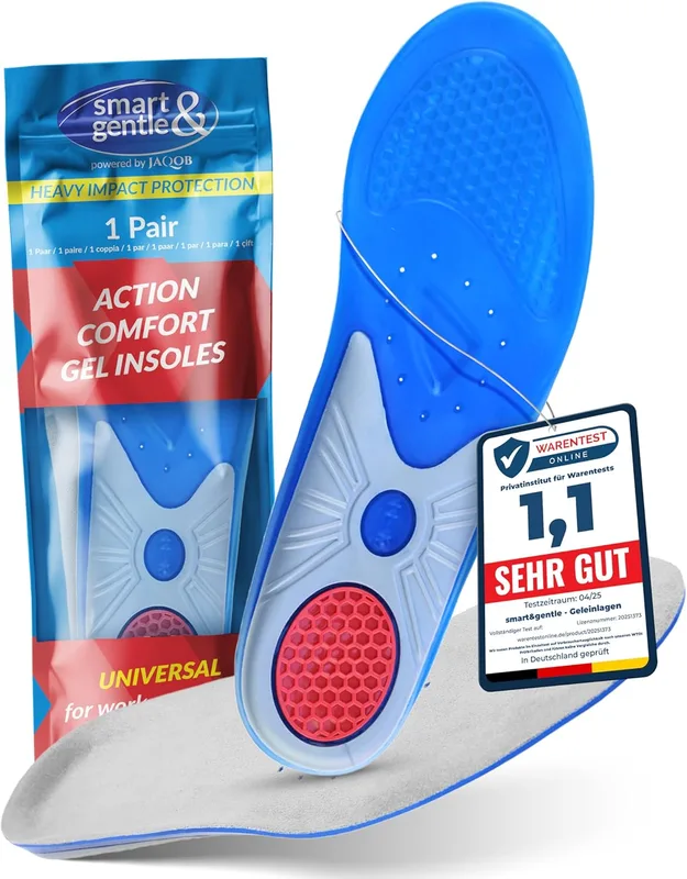 smart&gentle Plantillas gel para calzado deportivo y de trabajo - Transpirab…