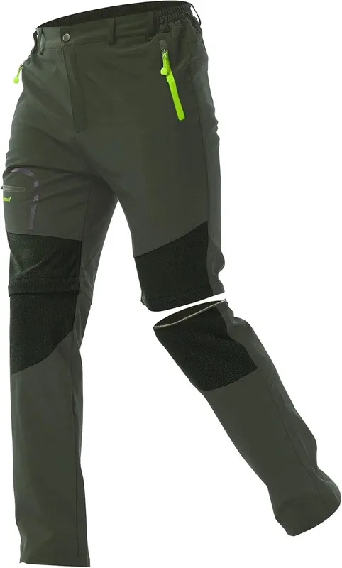 ZOEREA Pantalones Aire Libre de Hombre Convertible Pantalones Cortos Trekking Mo…